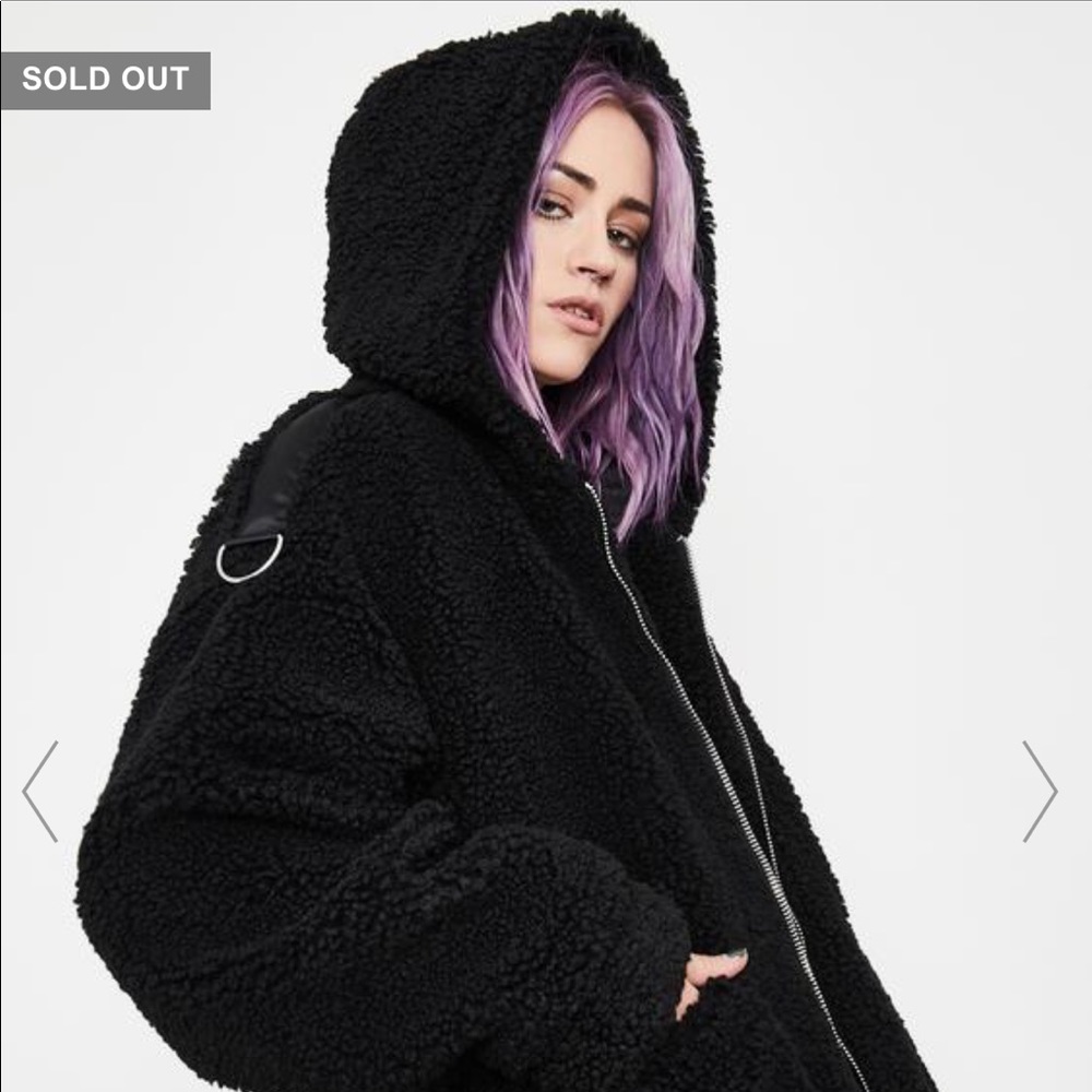 Blissful Misery Teddy Hoodie Dolls Kill - small
